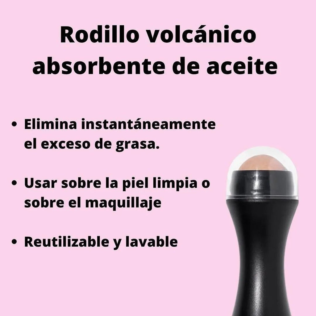 Rodillo Facial Karité Volcánico Antigras